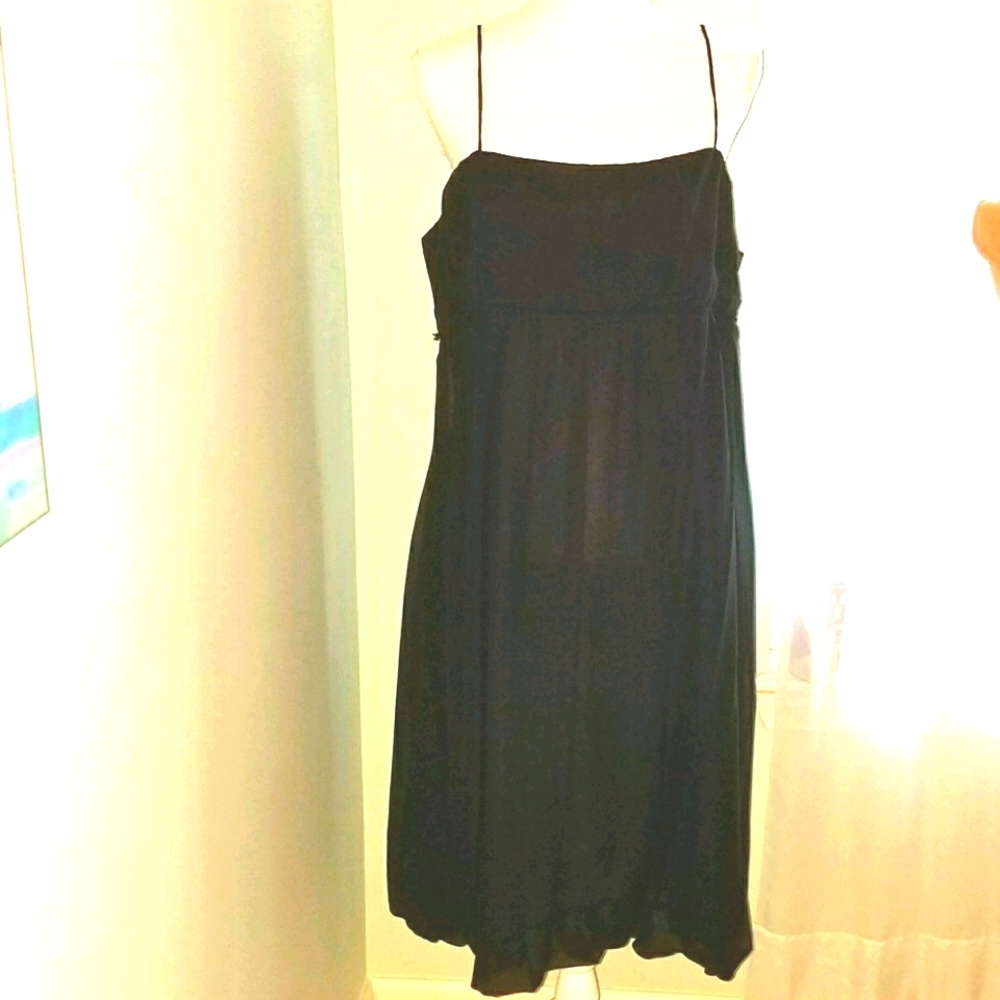 Pelicana Women's 2x Little Black Sheer Dress NWT